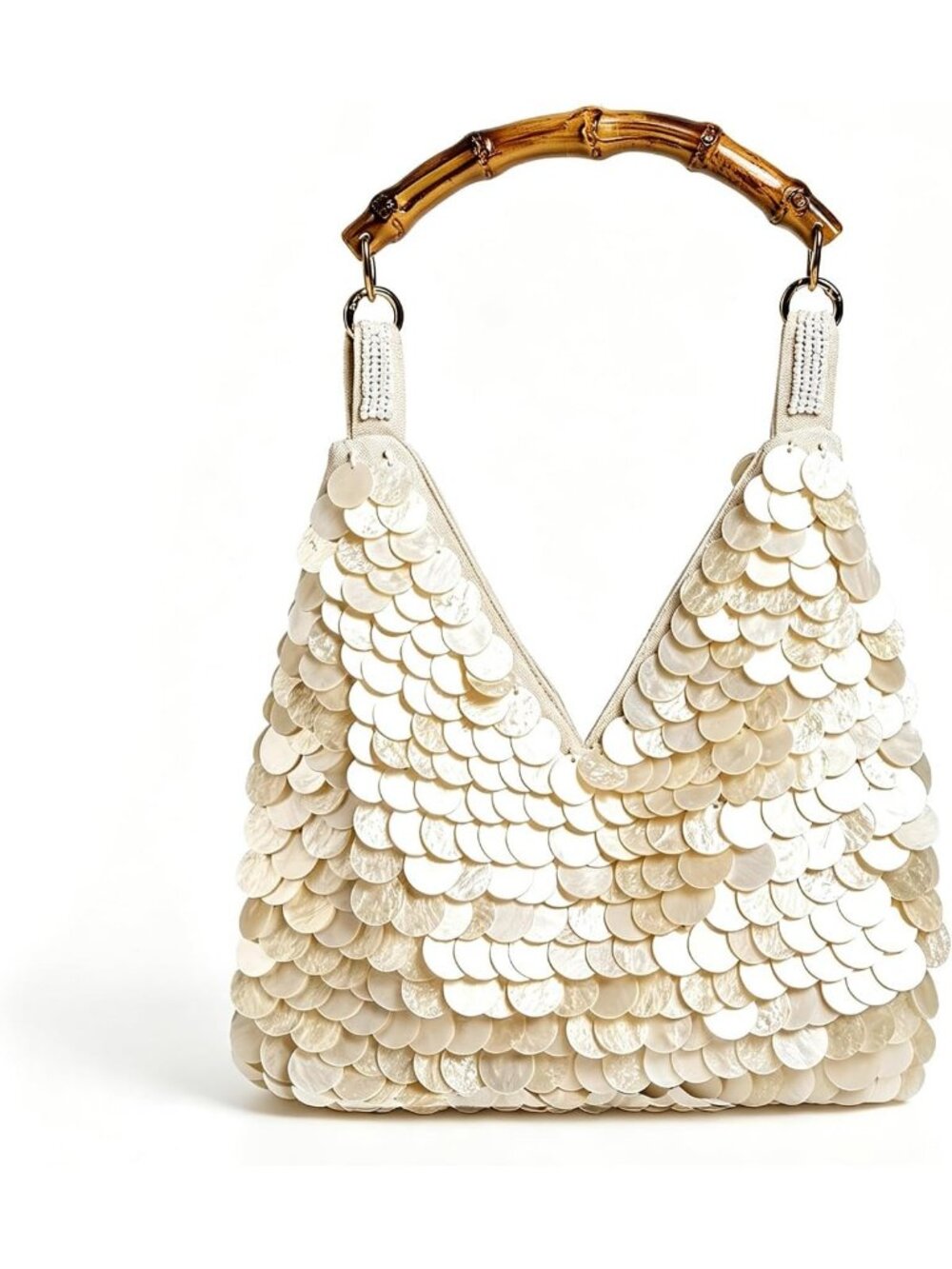 Seashell Beaded Clutch Bag for Women - Summer Beach Evening Handbag
